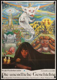8b070 NEVERENDING STORY East German 23x32 '89 Wolfgang Petersen, great fantasy art by Koenig!