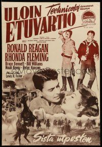 8b337 LAST OUTPOST Finnish '52 different images of Ronald Reagan & Rhonda Fleming!
