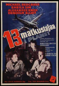 8b345 NIGHT MY NUMBER CAME UP Finnish '55 British Royal Air Force pilot Michael Redgrave!