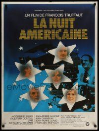 8b215 DAY FOR NIGHT French 24x32 '73 Francois Truffaut's La Nuit Americaine, Jacqueline Bisset!