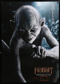8b139 HOBBIT: AN UNEXPECTED JOURNEY teaser DS German '12 cool image of CGI Andy Serkis as Gollum!