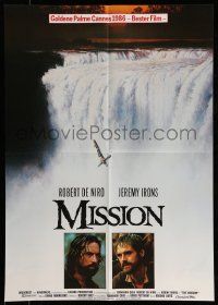 8b151 MISSION German '87 completely different art of crucified man over waterfall!