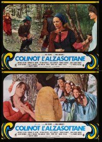 8b394 EDIFYING & JOYOUS STORY OF COLINOT set of 8 Italian 18x26 pbustas '74 Brigitte Bardot