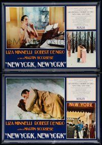 8b396 NEW YORK NEW YORK set of 8 Italian 18x26 pbustas '77 Robert De Niro, Liza Minnelli, Scorsese!