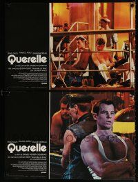 8b420 QUERELLE set of 2 Italian 18x26 pbustas '82 Fassbinder, Brad Davis, homosexual romance!