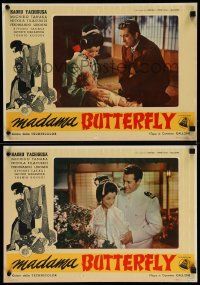 8b385 MADAME BUTTERFLY set of 12 Italian 13x19 pbustas '54 Madama Butterfly, Yachigusa, opera!