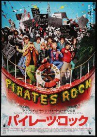 8b871 PIRATE RADIO DS Japanese 29x41 '09 Richard Curtis' The Boat That Rocked, wacky image!