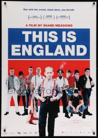 8b880 THIS IS ENGLAND Japanese 29x41 '06 Shane Meadows, young boy and skinheads, all in English!