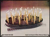 8b485 FILM POLSKI 1945-1979 export English language Polish 26x36 '79 birthday candles on film!