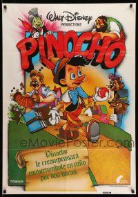 8b120 PINOCCHIO Spanish R82 Disney classic cartoon about a wooden boy who wants to be real!