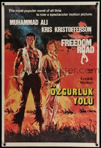 8b274 FREEDOM ROAD Turkish '80 Muhammad Ali, Kris Kristofferson, completely different artwork!