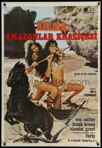 8b284 KILMA QUEEN OF THE AMAZONS Turkish '77 Kilma, Reina de las Amazonas, sexy fighting image!