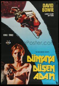 8b285 MAN WHO FELL TO EARTH Turkish '76 Nicolas Roeg, David Bowie, cool totally different image!