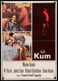 8b774 GODFATHER Yugoslavian 18x25 '72 Brando & Pacino in Coppola crime classic, different images!