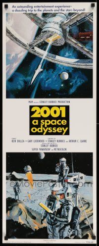 8c587 2001: A SPACE ODYSSEY 14x36 commercial poster '95 Stanley Kubrick, art by Bob McCall!