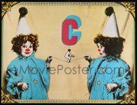 8c607 CYRK 27x35 Polish commercial poster '79 clown children by Schejbel & Klimowski!