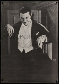 8c612 DRACULA 28x40 commercial poster '66 Browning, Bela Lugosi with his classic long fingernails