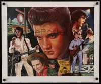 8c616 ELVIS PRESLEY 20x24 commercial poster '83 cool portraits of The King over the years!