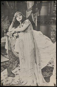 8c713 THEDA BARA 27x41 commercial poster '60s full-length image of silent star in Cleopatra!