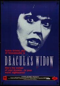 8c559 DRACULA'S WIDOW 27x39 video poster '89 Christopher Coppola directed, sexy Sylvia Kristel!
