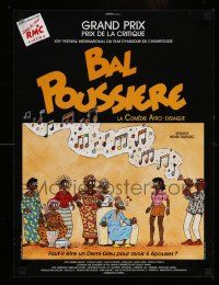 8c230 BAL POUSSIERE French 16x21 '89 Dust Ball, cool completely different art by Jano!