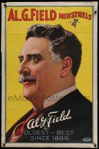 8c007 AL. G. FIELD MINSTRELS 27x41 minstrel poster c1900 art of Alfred Griffin Hatfield, since 1886!