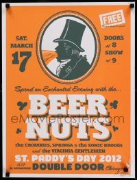 8c242 BEER NUTS signed 18x24 music poster '12 by artist Martin Cimek, hand-numbered 20/35!