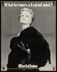 8c505 BLACKGLAMA 22x28 advertising poster '79 Angela Lansbury in black mink coat!