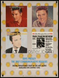 8c307 ELVIS PRESLEY 24x32 music poster '87 images of The King, commemorative releases!