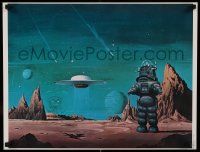 8c270 FORBIDDEN PLANET 18x23 art print '78 sci-fi classic, art of Robby the Robot by Vincent Di Fate