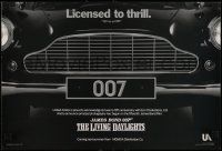 8c447 LIVING DAYLIGHTS 12x18 special '86 great image of classic Aston Martin car grill!