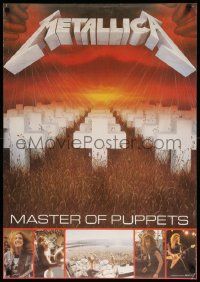 8c184 METALLICA 23x33 Canadian music poster '86 Master of Puppets, cool graveyard art by D.B.!