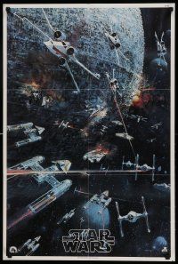 8c320 STAR WARS 22x33 music poster '77 George Lucas classic, John Berkey artwork, soundtrack!