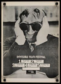 8c342 UNIVERSAL 16 FILM FESTIVAL 13x18 film festival poster '80 cool images, Invisible Man!