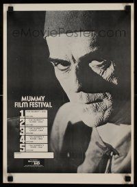 8c339 UNIVERSAL 16 FILM FESTIVAL 13x18 film festival poster '80 cool image, Karloff from The Mummy