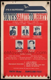 8c501 YOUTH'S SALUTE TO LIBERTY 15x24 special '67 James Drury, Carmen Dragon, more!