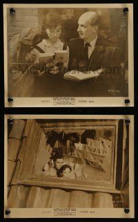 8d928 DIARY OF ANNE FRANK 2 8x10 stills '59 great images of Millie Perkins as Jewish girl in WWII!