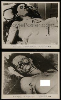 8d970 OTHER SIDE OF BONNIE & CLYDE 2 8x10 stills '68 gruesome images of the corpses of the duo