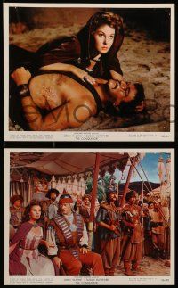 8d018 CONQUEROR 11 color 8x10 stills '56 John Wayne as Genghis Khan, sexy Susan Hayward!