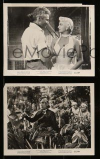8d313 EAST OF SUMATRA 14 8x10 stills '53 great images of Earl Holliman & Jeff Chandler in action!