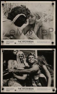 8d863 HITCHHIKERS 3 8x10 stills '72 Manson murders, great images of sexy Misty Rowe!