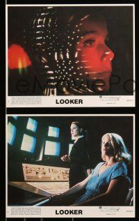 8d079 LOOKER 8 8x10 mini LCs '81 Michael Crichton, Albert Finney, plastic surgery sci-fi horror!