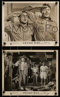 8d695 NO TIME FOR SERGEANTS 6 8x10 stills '58 wacky images of Andy Griffith & Nick Adams!
