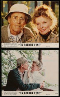 8d085 ON GOLDEN POND 8 8x10 mini LCs '81 Katharine Hepburn, Henry Fonda, and Jane Fonda !