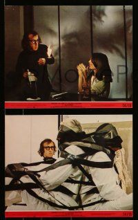 8d105 SLEEPER 8 8x10 mini LCs '74 traveler to the future Woody Allen, Diane Keaton, cool poster art!
