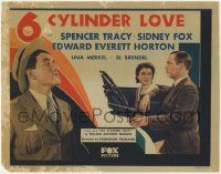 8f003 6 CYLINDER LOVE TC '31 close up of young Spencer Tracy + pretty Sidney Fox in car!