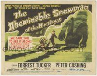 8f007 ABOMINABLE SNOWMAN OF THE HIMALAYAS TC '57 art of the demon prowler of mountain shadows!