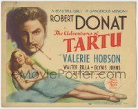 8f016 ADVENTURES OF TARTU TC '43 Robert Donat on a dangerous mission, beautiful Valerie Hobson!