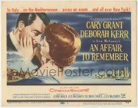 8f018 AFFAIR TO REMEMBER TC '57 art of Cary Grant about to kiss Deborah Kerr, Leo McCarey classic!