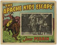 8f396 APACHE KID'S ESCAPE LC '30 Jack Perrin & others + art of him on bucking bronco, all-talking!